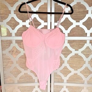 NWT Rue21 Pink Lace Bodysuit